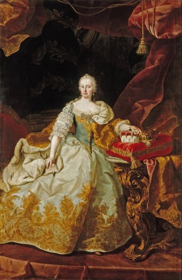Martin van Meytens (1695–1770), portret van Maria Theresa van Oostenrijk, 1744, Museum Karlpatz, Wenen